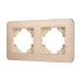 Рамка на 2 поста алюминиевая Arlight FRM-AKIRY-AL-2-GD 049726
