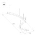 Подвесной светильник Arlight SP-Line-Hang-Arc-S3535-D1500-124W Warm3000 034054(1)