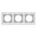 Рамка стеклянная на 3 поста Arlight FRM-GLARE-GC-3-WH 043838