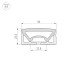 Силиконовый профиль Arlight WPH-FLEX-5025-TOP-S23-5m WHITE 049947