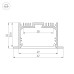 Алюминиевый профиль Arlight с экраном SL-LINIA62-F-2500 BLACK+OPAL 036307