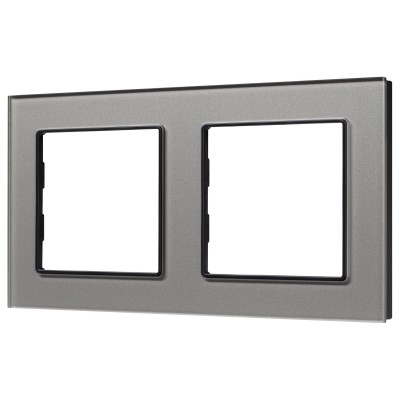 Рамка на 2 поста Arlight GLARE 043798