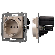 Розетка с заземлением и 2хUSB type A и C, без рамки Arlight SCT 049832