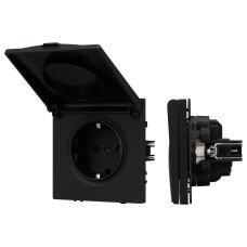 Розетка влагозащищенная с заземлением с крышкой, без рамки Arlight SCT 054281