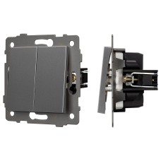 Выключатель двухклавишный без рамки Arlight SWT 049889