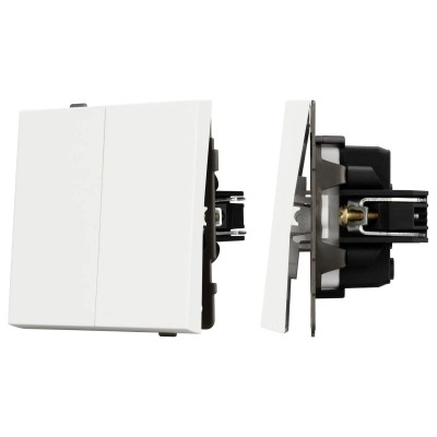 Выключатель двухклавишный без рамки Arlight SWT 054547