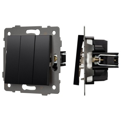 Выключатель трехклавишный без рамки Arlight SWT 049897