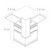 Коннектор L-образный Arte Lamp Linea-accessories A480633