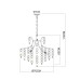 Подвесная люстра Arte Lamp Pipirima A4089LM-8AB