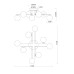 Потолочная люстра Arte Lamp Gemini A2243PL-8BK