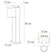 Ландшафтный светильник Arte Lamp Compass A3102FN-1BK