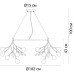 Подвесная люстра Arte Lamp Candy A7272SP-45GO