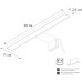 Подсветка для зеркал Arte Lamp Stecca A2737AP-1BK