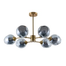 Люстра на штанге Arte Lamp Yuka Smoky A7759PL-6PB