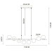 Подвесная люстра Arte Lamp Alcor A2224SP-8BK