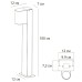 Ландшафтный светильник Arte Lamp Compass A3102PA-1BK