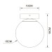 Настенно-потолочный светильник Arte Lamp Alcor A2224PL-1BK