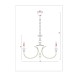 Подвесная люстра Arte Lamp Collinetta A4094LM-8PB