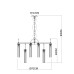 Подвесная люстра Arte Lamp Borgia A4088LM-12AB