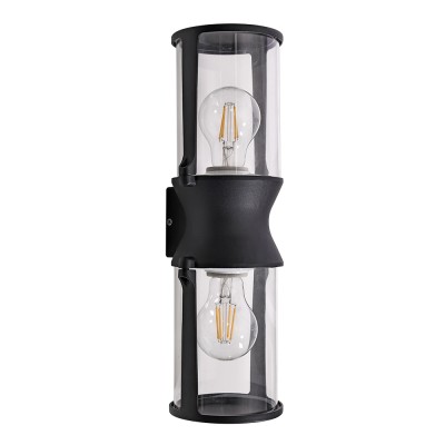 Уличный настенный светильник Arte Lamp Minchir A8306AL-2BK