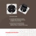 Розетка с заземлением, шторками + 2 USB Arte Milano 205.47-1.black