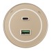 Трековая розетка Arte Milano Am-track-sockets-39 399732TS/USB-Type-C Gold