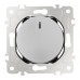 Выключатель одноклавишный с подсветкой Arte Milano 202.31-1.silver