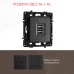 Розетка USB 2.1А+1А Arte Milano 217.46-1.black