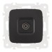 Розетка TV Arte Milano 205.43-1.black