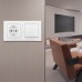 Блок с розеткой и выключателем Arte Milano SET06-2 SET06-2-30-1-40-1 White