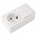 Блок с выключателями двухклавишными Arte Milano am-310 310.53-1.white