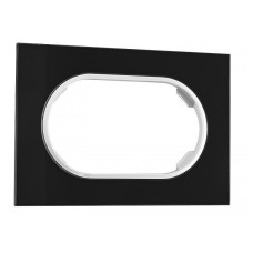 Рамка для двойной розетки Arte Milano am-502.01 502.01-double.black