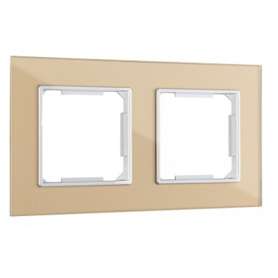 Рамка на 2 поста Arte Milano am-503.02 503.02-2.shampan