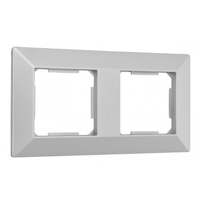 Рамка на 2 поста Arte Milano am-503.03 503.03-2.silver