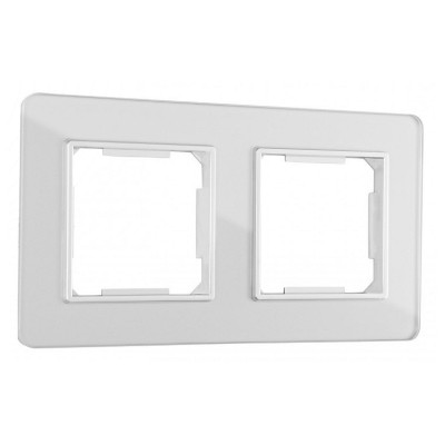 Рамка на 2 поста Arte Milano am-503.14 503.14-2.silver