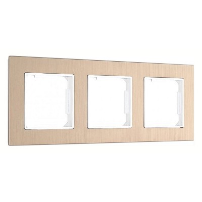 Рамка на 3 поста Arte Milano am-503.12 503.12-3.shampan