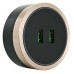 Розетка 2xUSB на треке Arte Milano Am-track-sockets 380066TS LED/USBx2 Gold