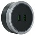 Розетка 2xUSB на треке Arte Milano Am-track-sockets 380066TS LED/USBx2 Grey
