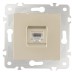 Розетка Ethernet RJ-45 без рамки Arte Milano am-203 203.45-1.shampan
