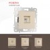 Розетка Ethernet RJ-45 без рамки Arte Milano am-203 203.45-1.shampan