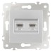 Розетка Ethernet RJ-45 без рамки Arte Milano am-203 203.45-2.silver