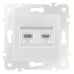 Розетка Ethernet RJ-45 без рамки Arte Milano am-203 203.45-2.white