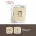 Розетка Ethernet RJ-45 без рамки Arte Milano am-205 205.45-1.shampan