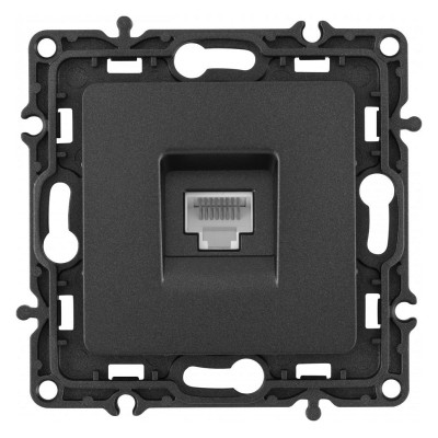 Розетка Ethernet RJ-45 без рамки Arte Milano am-217 217.45-1.black