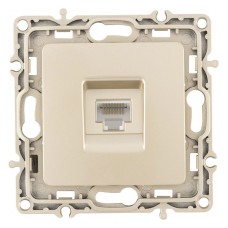 Розетка Ethernet RJ-45 без рамки Arte Milano am-217 217.45-1.shampan