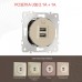 Розетка USB, без рамки Arte Milano am-202 202.46-1.shampan