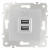 Розетка USB, без рамки Arte Milano am-203 203.46-1.silver