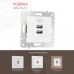 Розетка USB, без рамки Arte Milano am-203 203.46-1.white