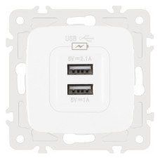 Розетка USB, без рамки Arte Milano am-205 205.46-1.white