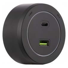 Розетка USB и type C на треке Arte Milano Am-track-sockets-39 399731TS/USB-Type-C Black